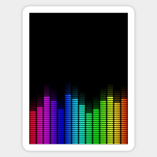 rainbow equalizer Sticker